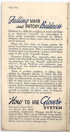 Advertising Hair Growth Products, 1930s and 1940s
