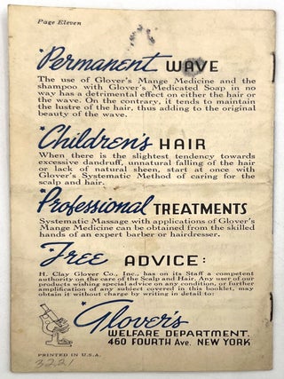 Advertising Hair Growth Products, 1930s and 1940s