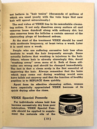 Advertising Hair Growth Products, 1930s and 1940s