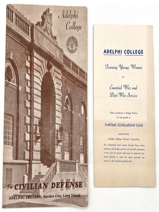 Item #25001439 "Adelphi College in Civilian Defense" -- WWII-era Promotional Booklet for...