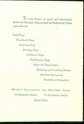 Providence Restaurant 1953 - A Women's Educational and Industrial Union Project.