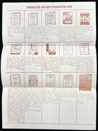 Three (3) Circulars Advertising Textbooks, Workbooks, and Classroom Ephemera for the 1940s Educator by the Continental Press