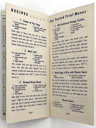"Home Volunteer's Nutrition Guide and Meal Planner" -- 1942 Patriotic Meal Planning for American Housewives
