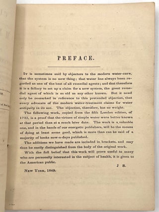 "Curiosities of Common Water" -- 1851 Reprint of Important 18th Century Treatise on Healing Properties of Water
