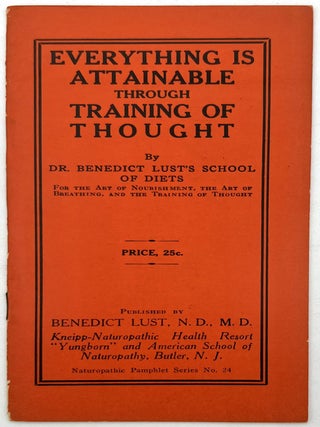 Item #25001999 Everything is Attainable Through Training of Thought
