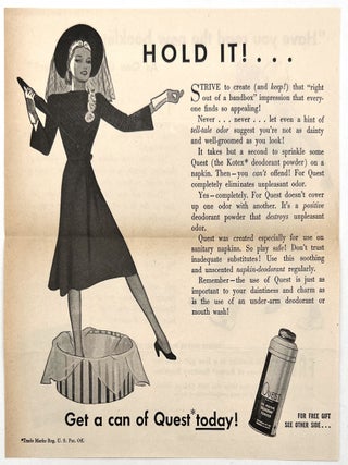 "As One Girl to Another" -- Hygiene Tips for Teen Girls from Kotex with Advertising Leaflets