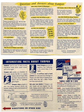 Menstruation in Wartime: Two (2) WWII-era Tampax Leaflets