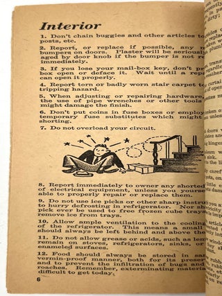 "UNCLE SAM keeps your rent down YOU MUST keep your home up!" -- Urging WWII Housewives to Maintain Homes to Support the War Effort