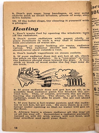 "UNCLE SAM keeps your rent down YOU MUST keep your home up!" -- Urging WWII Housewives to Maintain Homes to Support the War Effort