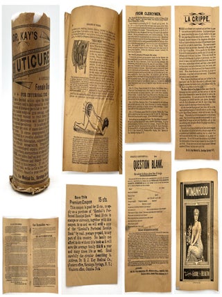Item #25002881 c.1899 Patent Medicine Advertising Ephemera -- Advertising Cures for "Diseases of...