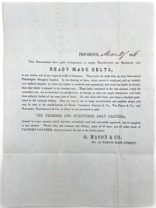 Item #25003923 O. Mason & Co. Circular