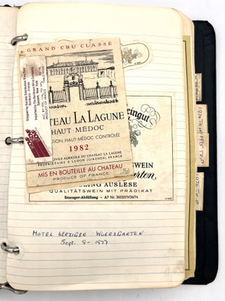 "Diary of A Wine Taster": Records of an Oenophile Charting Tasting Adventures Between 1973 and 1989, with Approx. 260 Original Wine Labels