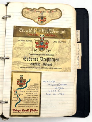 "Diary of A Wine Taster": Records of an Oenophile Charting Tasting Adventures Between 1973 and 1989, with Approx. 260 Original Wine Labels