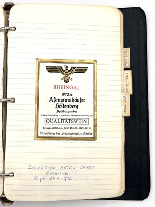 "Diary of A Wine Taster": Records of an Oenophile Charting Tasting Adventures Between 1973 and 1989, with Approx. 260 Original Wine Labels