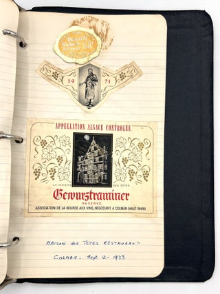 "Diary of A Wine Taster": Records of an Oenophile Charting Tasting Adventures Between 1973 and 1989, with Approx. 260 Original Wine Labels