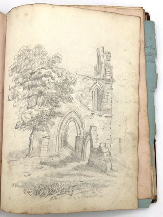 1840s Friendship Album of Young Lady from Devon with Original Artwork, Valentines, Ephemera