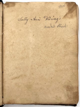 Commonplace Book of Sally Ann Waring (1804-1872) -- Melancholy, Religion, Friendship