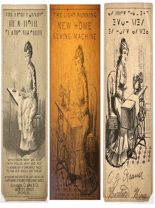 Item #25007533 "Hold-to-Light" Advertising Card for Johnson, Clark & Co. Sewing Machines