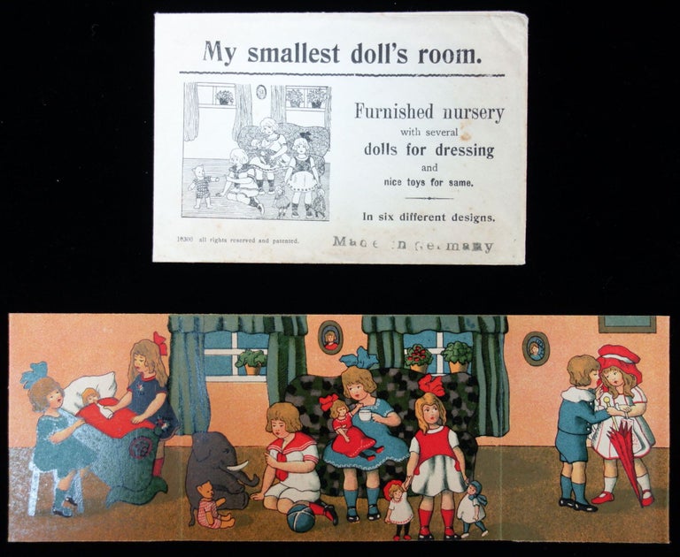 Item #25008103 My smallest doll's room - Furnished Nursery with several dolls for dressing and nice toys for same. In six different designs. Germany, c1930s.