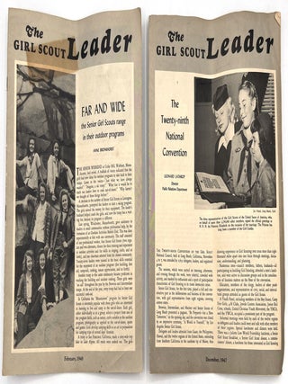 Item #25009321 Two (2) Issues of "The Girl Scout Leader" -- Dec. 1947 and Feb. 1948