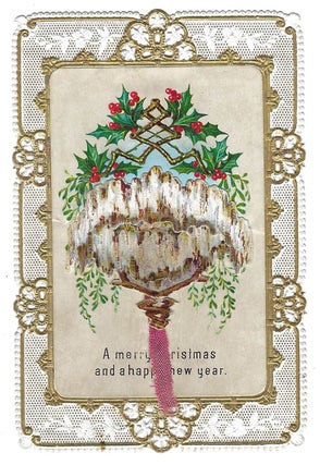 Item #25009553 Movable Chromolithographed Christmas Card