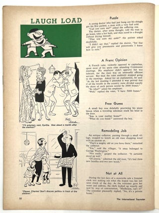 Five (5) Issues of "The International Teamster" -- Oct. 1968 to Dec. 1969
