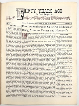 Five (5) Issues of "The International Teamster" -- Oct. 1968 to Dec. 1969
