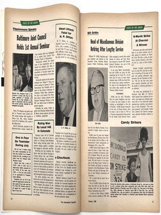 Five (5) Issues of "The International Teamster" -- Oct. 1968 to Dec. 1969