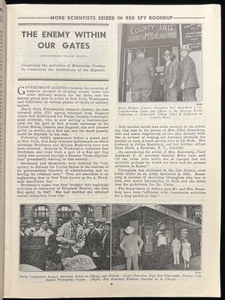 Seven (7) Issues of National Republic, Published Between Sept. 1950 and May 1951 -- McCarthyism, Nationalism, Roots of Trump's America