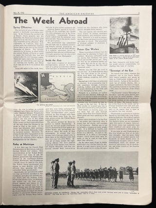 The American Observer Vol. XI, Nos. 33-36 -- WWII News and Civic Education, May 1942