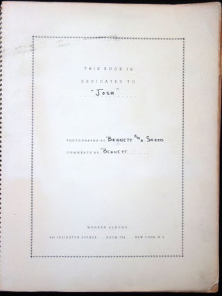 Travel Log & Photo Albums Dedicated to Josh by Y Bennett and Sneed with 3 Journeys in 3 Years 1935-1937.