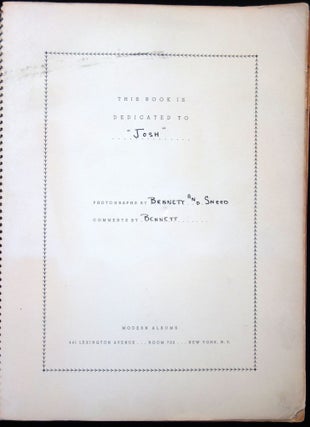 Travel Log & Photo Albums Dedicated to Josh by Y Bennett and Sneed with 3 Journeys in 3 Years 1935-1937.