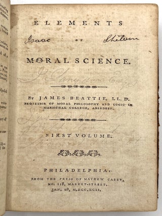 Elements of Moral Science