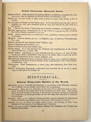 Everybody's Pocket Cyclopaedia of Things Worth Knowing Things Difficult to Remember and Tables of Reference