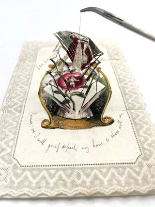 Fine hand cut Cobweb Valentine - Proposal