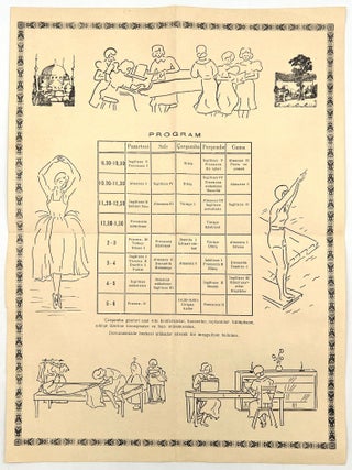 Item #25013649 1950s Circular Advertising Girls' Camp in Istanbul -- Offering Languages, Sewing,...