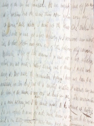 Item #25019336 Correspondence from Gouveuneur Tillotson, Princeton student to Richard V. W....