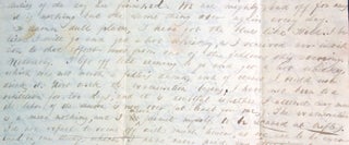 Item #25019336 Correspondence from Gouveuneur Tillotson, Princeton student to Richard V. W....