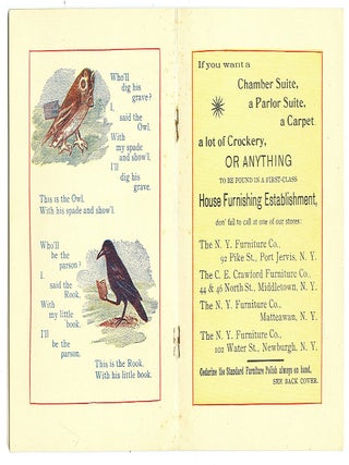 The Death of Poor Cock Robin - Compliments of The Crawford Syndicate (Home Furnishing Establishments)New York State