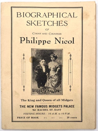 Item #25024709 Biographical Sketches of Count and Countess Philippe Nicol