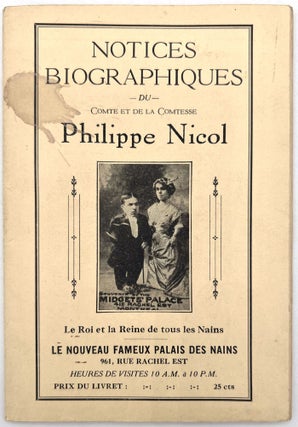 Biographical Sketches of Count and Countess Philippe Nicol