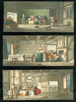 Item #25025347 3 Small Watercolors Attributed to A.C. Beaman, 1852