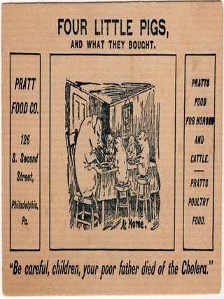 Item #25025912 "Four Little Pigs, And What They Bought" -- Anthropomorphized Pig Humor Selling...