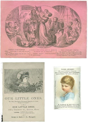 Item #25026384 3 Handbills Children's Magazines Wide Awake, Babyland & Our Little Ones 1880s