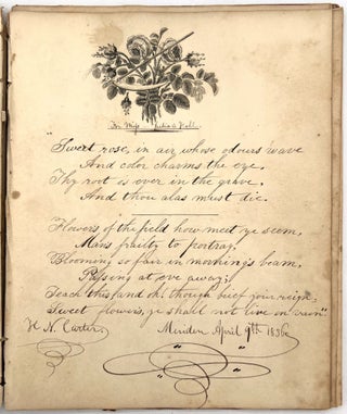 "Miss Julia A. Hall's Album" - Friendship Album of Woman from Connecticut
