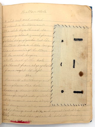 1905 Sewing Sample Book by 14-year-old Student of Sewing