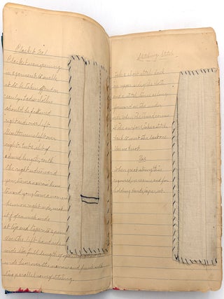 1905 Sewing Sample Book by 14-year-old Student of Sewing