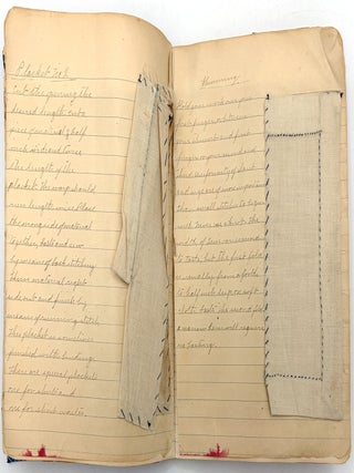 1905 Sewing Sample Book by 14-year-old Student of Sewing