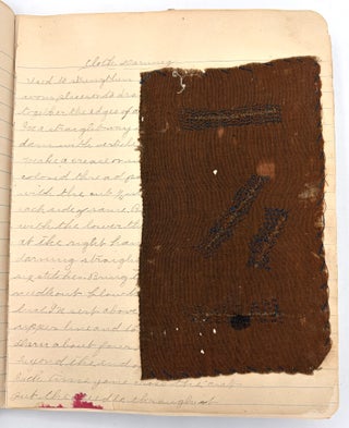1905 Sewing Sample Book by 14-year-old Student of Sewing