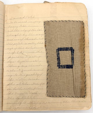 1905 Sewing Sample Book by 14-year-old Student of Sewing